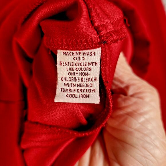 JM Collection Red Suede Like Zip Up Jacket 18W Plus Minimalist Blazer Trending - Picture 7 of 11